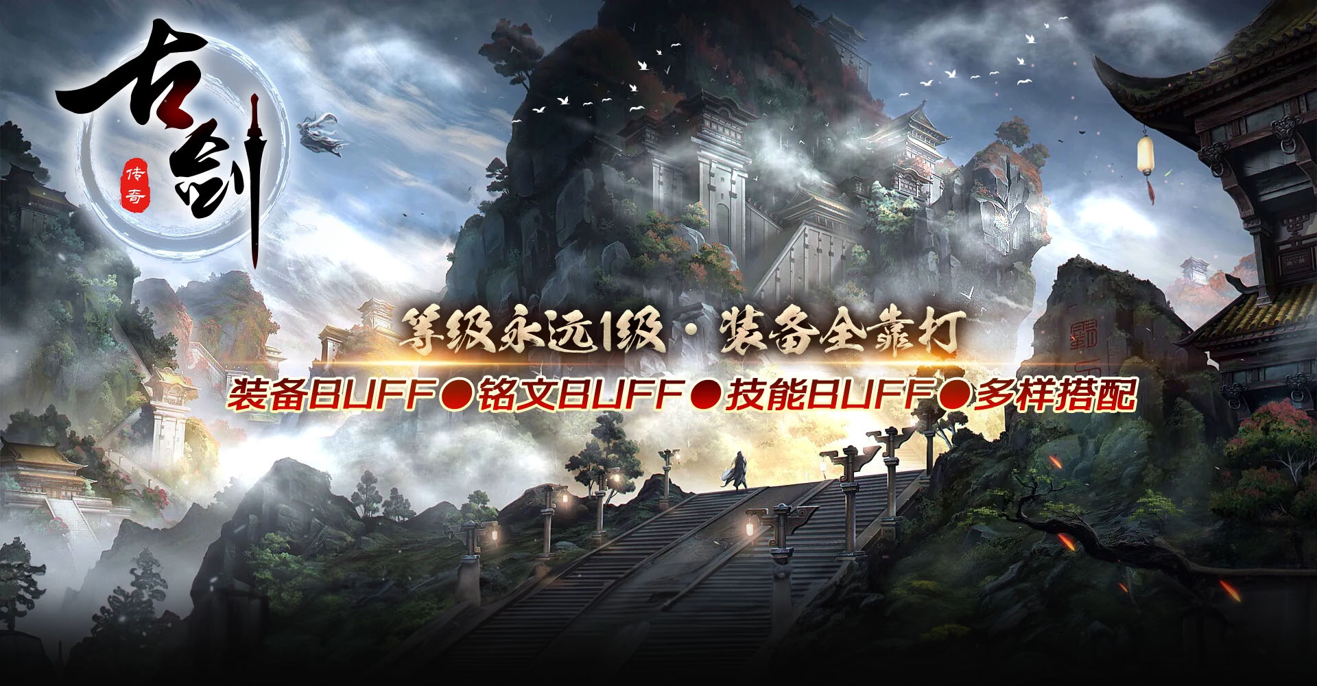 【尊享版VIP会员】热血传奇古剑传奇永久一级BUFF铭文技能鉴定三职业版[翎风引擎]-大玩家